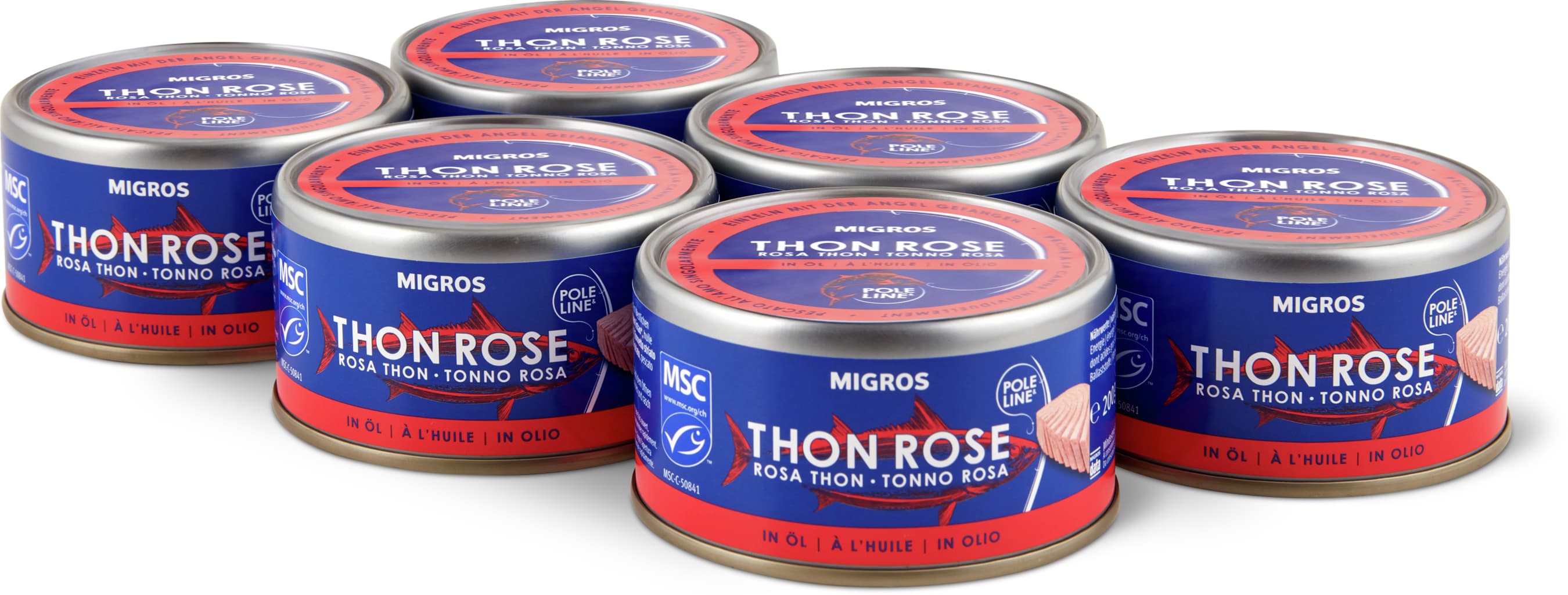 Migros Tonno rosa in olio 6x155g